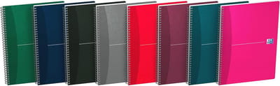 A4 Notitieboekjes, Gelijnd, 7 mm, 100 Pagina's, Bunden, Assorted Kleuren, Verpakkingen van 10