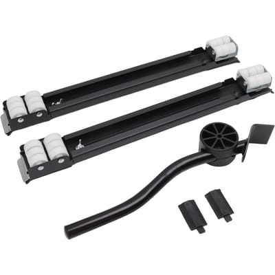 Roulette extensible pour machine à laver, capacité de charge de 300 kg, base universelle noir