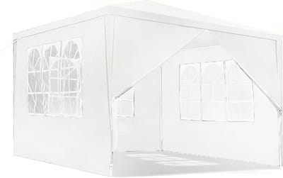 Feesttent Paviljoen - Tuintent Partytent - Buitenfeesten - Eenvoudige Montage - 3x3 Meter - Wit