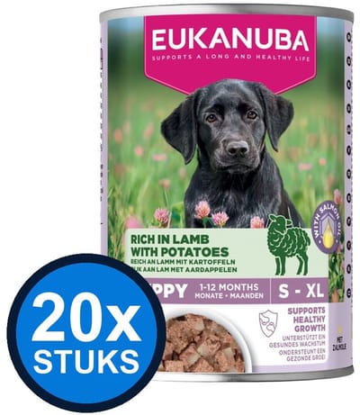 20x Eukanuba - Life Care Dog Wet Puppy Lamb & potatoes - Hondenvoer Natvoer - 400 g