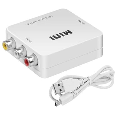 Mini AV naar HDMI-adapter RCA naar HDMI-compatibele converter HD 1080P 1920*1080 AV2HDMI-ondersteuning NTSC PAL-uitgang AV naar HDMI