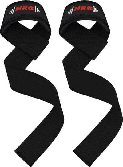 NRG fitness Lifting Straps - Deadlift Straps - Zwart - Krachttraining Accessoires - Powerlifting - Bodybuilding - Gym Straps - Fitness - Set