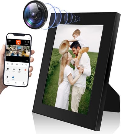 BP® Spy Camera Fotolijst - Verborgen Camera - Afluisterapparatuur - Spionage Camera - Werkt met App - Bewegingsdetectie - HD 1080P - Inclusief 32 GB SD Kaart - 2.4 & 5 GHZ - Nederlandse Handleiding