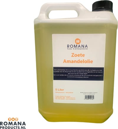 Romana Products Massage Zoete Amandel 5L - Professionele Verzorging voor Masseurs