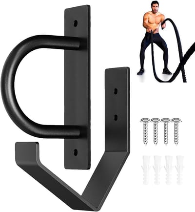 Battle Rope Houder - Touwen Organizer Rack - Fitness Oefeningen - Robuust Staal - 29.11 x 21.41 x 0.99 cm