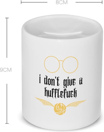 Akyol - i don't give a hufflefuck Spaarpot - Quotes - het boeit mij niet - grappige tekst - quotes - verjaardagscadeau - verjaardag - cadeau - kado - geschenk - gift - 350 ML inhoud