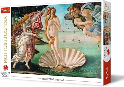 Trefl, Puzzel - De Geboorte Van Venus - Sandro Botticelli - 1000 Elementen, Kunstcollectie, Topkwaliteit, Voor Volwassenen En Kinderen Vanaf 12 Jaar