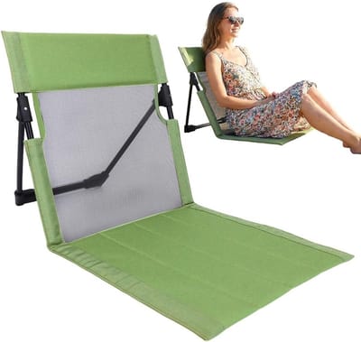 Strandklapstoel - Opvouwbare stoel Vloerstoel - Kamperen en Picknicken - Met Rugleuning - 38 cm x 39.5 cm - Niet gespecificeerd