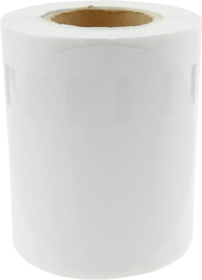 BeMatik - Rol van 160 zelfklevende etiketten compatibel met Dymo S0719250 en 14681 57 mm dvd