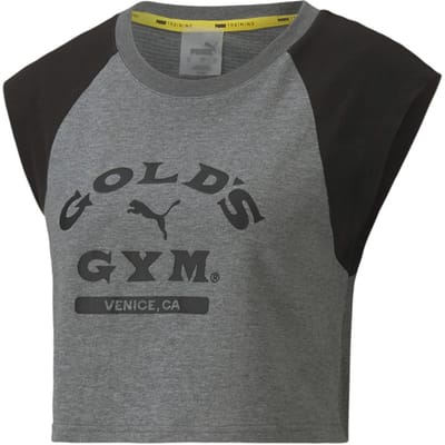 Puma x Gold's Gym Logo Cropped Top - Dames