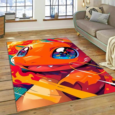 27 Stijl Charizard Charmander Vuur Pokémon Cartoon Dracaufeu Tapijt Vloerkleed voor Slaapkamer Woonkamer Thuis Sofa Decoratie, Vloermat 40x60cm( 15x23in )