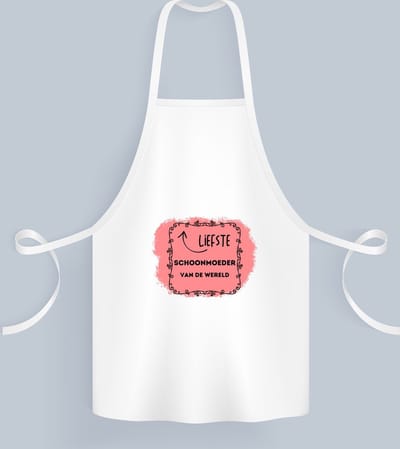Akyol - de liefste schoonmoeder van de wereld Keukenschort - Schoonmoeder - de liefste schoonmoeder - moeder cadeautjes - moederdag - verjaardag - geschenk - kado - 82 bij 71 cm