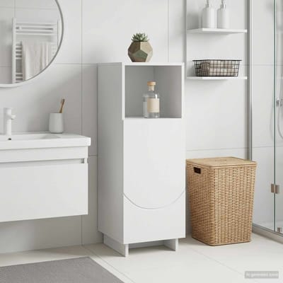 vidaXL - Badkamerkast - Wit - 36,5 - x - 38 - x - 95 - cm - Bewerkt - hout