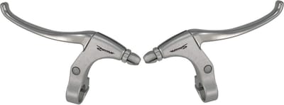 Saccon Aluminium remhendel set - zilver - vier-vinger grip - 10 cm - 22.2 mm diameter