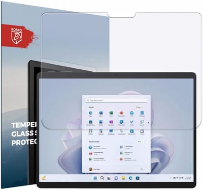 Rosso Screen Protector Geschikt voor Microsoft Surface Pro 8 / Pro 9 / Pro X | Beschermlaag | Glasplaatje | 9H Tempered Glass | Gehard Glas | Beschermglas