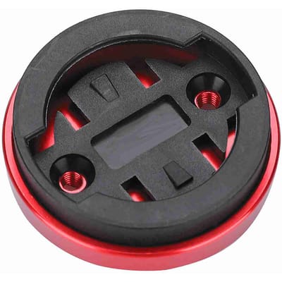Houder voor Fietscomputer op de Bergweg Stuurpen Bovenkap Stopwatch GPS Snelheidsmeter Bevestiging (Rood) black