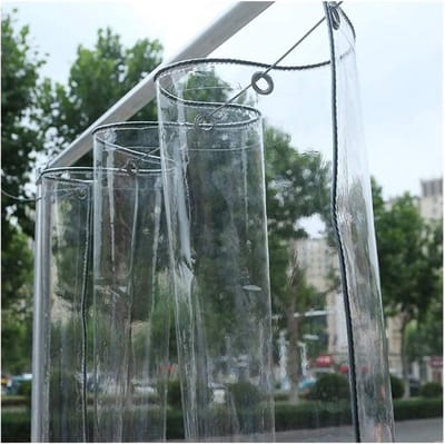 Transparant Zeildoek - Waterdicht PVC - Buiten Beschermen - Hoge Lichtdoorlatendheid - 2x2.65m - Helder