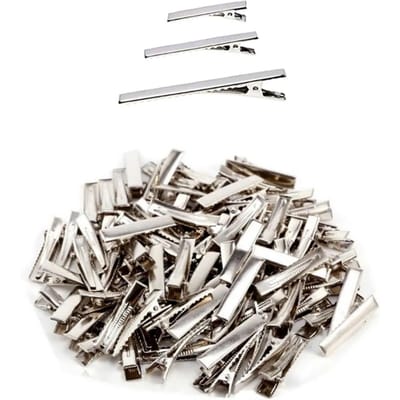 300 STUKS Metalen Eendenbek Haarspelden Handgemaakte DIY Metalen Krulspelden voor Vrouwen Styling white