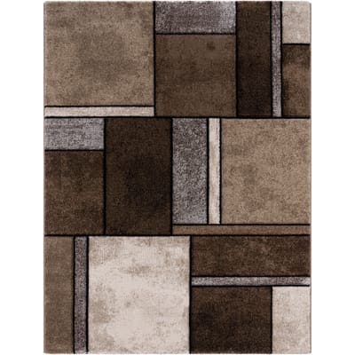 Modern tapijt Bravo bruin 240x330 cm