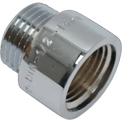 Sanivesk Kraanverlengstuk 1/2"fx1/2"m L15mm Chroom