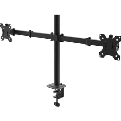 Akyga AK-MB-02 Tafelbeugel voor monitor Aantal monteerbare displays: 2 Display(s) 81,3 cm (32) Zwart Kantelbaar, Roteerbaar, Zwenkbaar