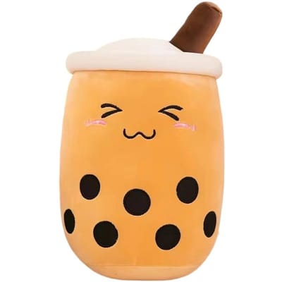 Nieuwe 1 Stuks Doe-alsof Simulatie Melktheekop Kussen Pluche Speelgoed Kleine Parel Melkthee Schattig Grappig Poppetje Creatieve Decoratie