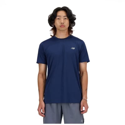 New Balance Sport Essential T-Shirt Heren Sportshirt - NAVY