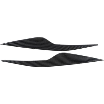 2 stuks Koplamp Wenkbrauw Voor Links Rechts Licht Ooglid Sierlijst Cover Vervanging voor Ford Focus MK2 2008‑2011 Carbon Fiber Pattern