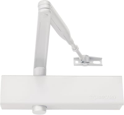 Hydraulische Deurdranger - Automatische Deursluiter - Veilige Toegang - Brandwerend Norm 1154 - 236x39x6cm - Wit