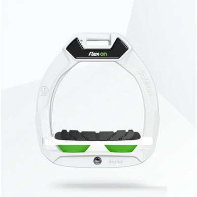Veiligheidseisen voor paardrijden Ingezakte Grip Wit/Groen kind Flex-On Safe-On