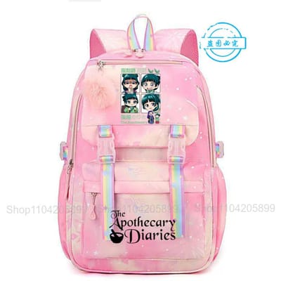 De Apothekersdagboeken Rugzak Voor Meisjes Anime Maomao Mochila Student Schooltas Cartoon Schooltas Cadeau Mode Reizen Rucksack 16 inches