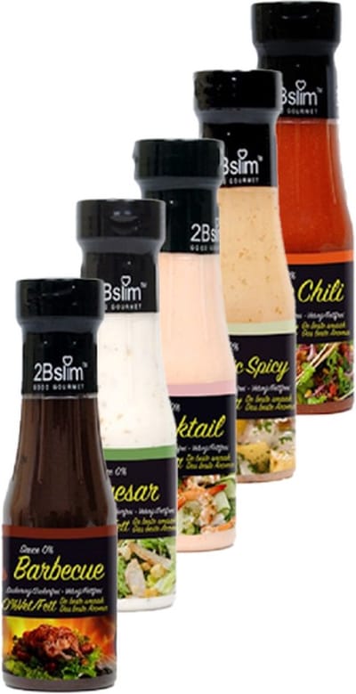 2BSlim | Mix Caloriearme Sauzen | Voordeelpakket | 5 x 250 ml