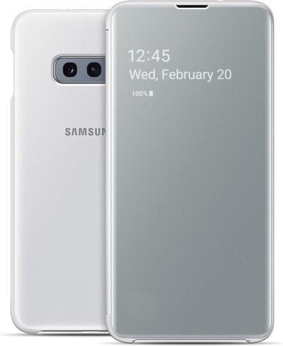 Samsung clear view cover - wit - voor Samsung Galaxy S10e