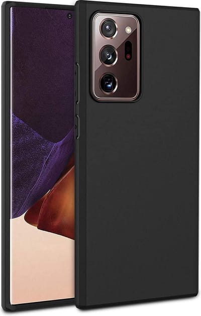 LuxeBass Hoesje geschikt voor Samsung Galaxy Note 20 Ultra - Siliconen hoes - Kunststof - Soft cover - Zwart - telefoonhoes - gsm hoes - gsm hoesjes
