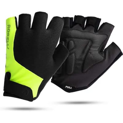 Rogelli Essential Heren Fietshandschoenen - Zomer - Korte vinger - Fluor