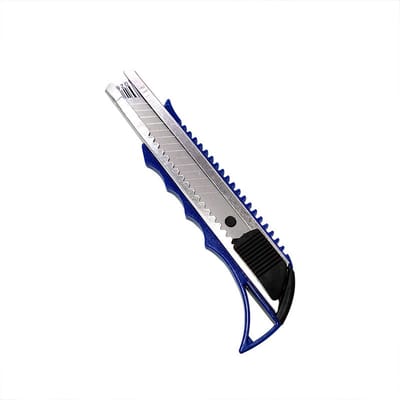 3x Cuttermes | Breekmes | Stanleymes | Afbreekmes | Snijmes | 20mm | Met Schuifsluiting | Blauw Breekmes 3 STUKS
