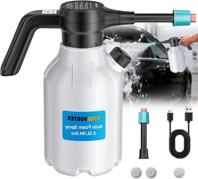 Draadloze Elektrische Sprayfles 2.5L - Hoge Schuimdrukspuit voor Auto, Tuin en Huishouden, Ideaal voor Auto-onderhoud en Schoonmaakwerkzaamheden