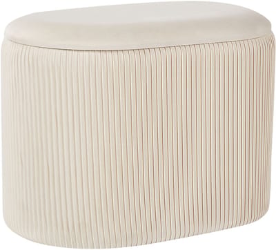 BELIANI RICHLAND - Poef - Lichtbeige - Poef