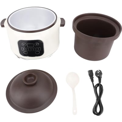 3,8L Elektrische Stoofpot Efficiënt Koken Multifunctioneel 24H Reservering 280W Keramische Stoofpan L