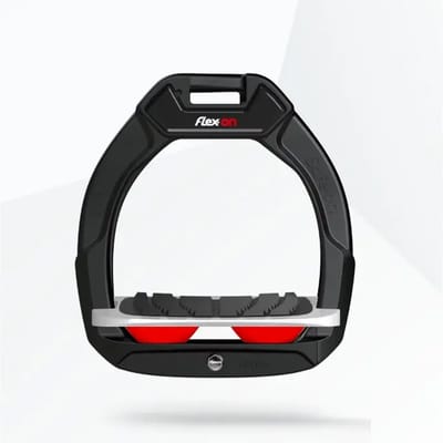 Veiligheidsstylers voor paardrijden Incliné Grip Zwart/Grijs/Rood kind Flex-On Safe-On