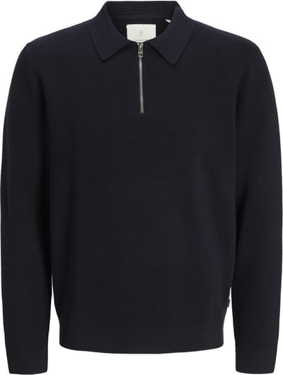 JACK&JONES - JPRBLAMILANO STITCH KNIT ZIP POLO SN - Heren - Polo's