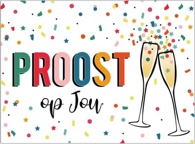 Wenskaart Proost op jou