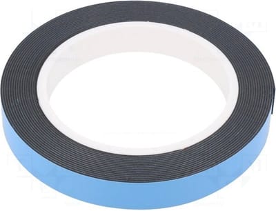 Dubbelzijdig tape - 15mm breed - 10 meter - PE-schuim