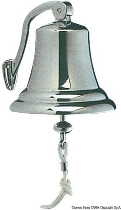 Osculati verchroomde messing Scheepsbel Ø 150 mm