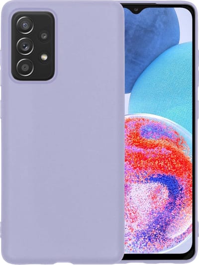 Hoesje - Geschikt voor Samsung Galaxy A23 - Sterk & Shockproof - Hoes Cover - Siliconen Case - Telefoonhoesjes - Lila