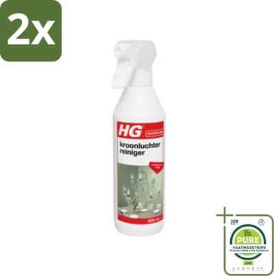 HG Kroonluchtreiniger 500 ml - Voordeelverpakking - 2 stuks - Kroonluchter reiniger - Koper reiniger