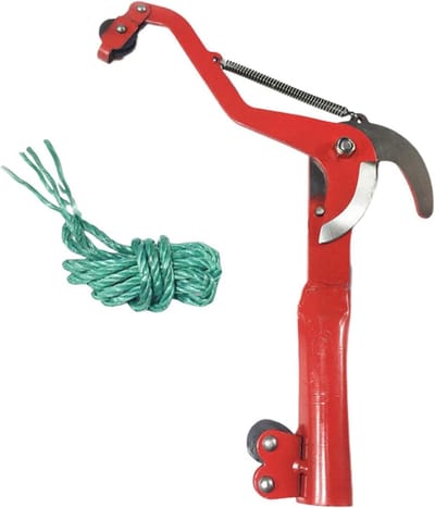 Takkenschaar - Snoeischaren Tuin - Takken Snoeien - Dubbel Katrolsysteem - 30x23 cm - Rood
