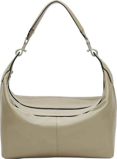 LIEBESKIND BERLIN Leren Schoudertas Liza Hobo French Grey Grijs