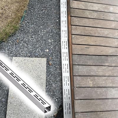 Afvoergoot RVS - Kanalen Afvoer - Buitenruimte Drainage - Hoge Draagvermogen - 20 x 5 cm - Zilver
