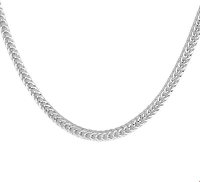 Zilveren Collier vossestaart 4 1021153 50 cm